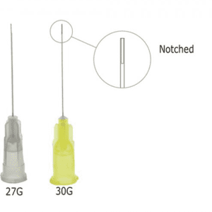 Irrigation needles side vent